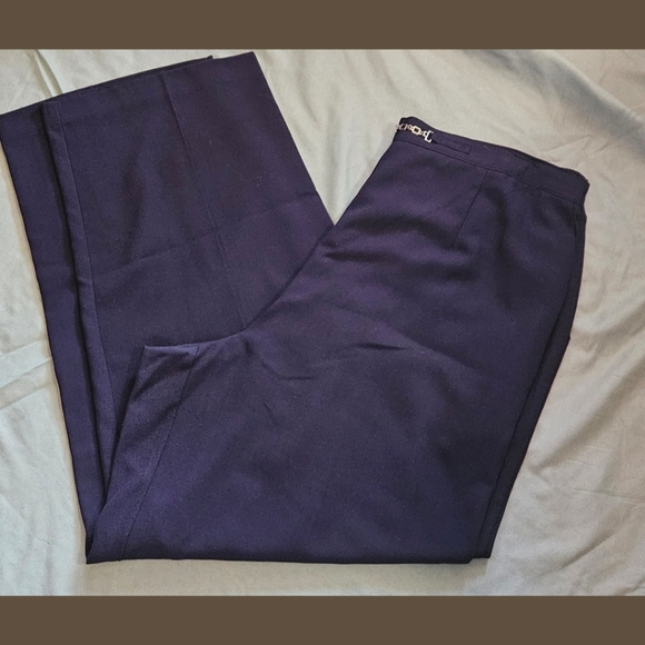 Sag Harbor Slacks, Navy Blue, Chain On Front,18W, GUC✔️ - Picture 1 of 6